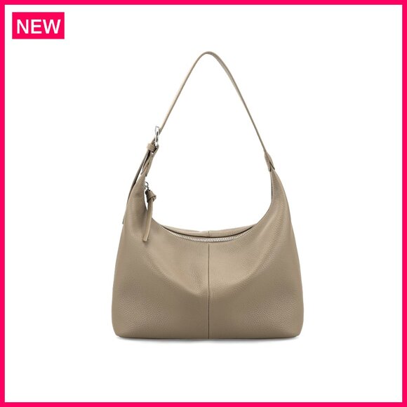 Genuine Leather Slouchy Hobo Bag Lightweight Shoulder Purse for Women